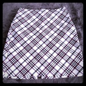 ***SOLD***Express Plaid Skirt